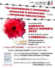 GIORNATA DELLA MEMORIA 2025 - Incontro di parole e musica